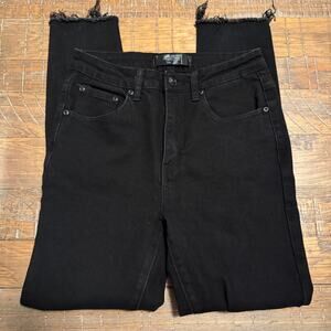 Monkey Ride Jeans Original Vintage Black Denim Jeans 5/27 Distressed Skinny Leg